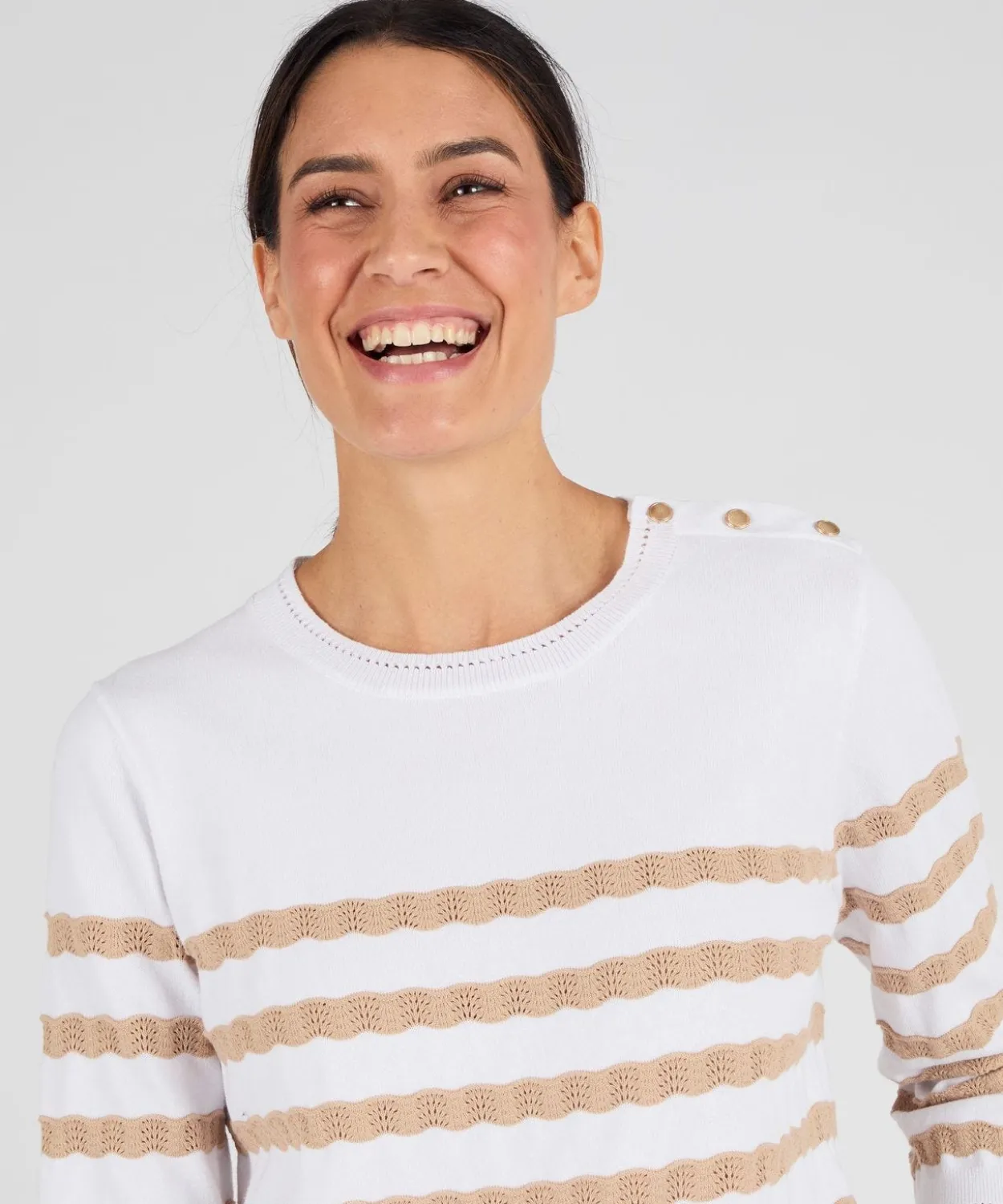 Pull marinière rayures fantaisie