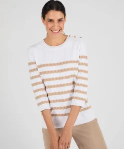 Pull marinière rayures fantaisie