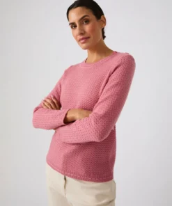 Pull mélange laine boutons épaule