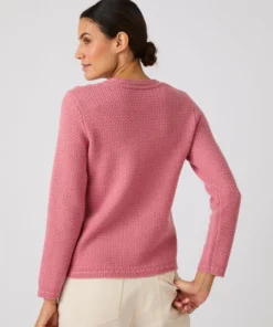 Pull mélange laine boutons épaule