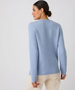 Pull mélange laine boutons épaule