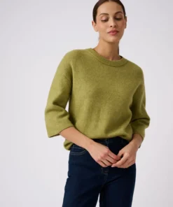 Pull mélange laine et alpaga manches larges