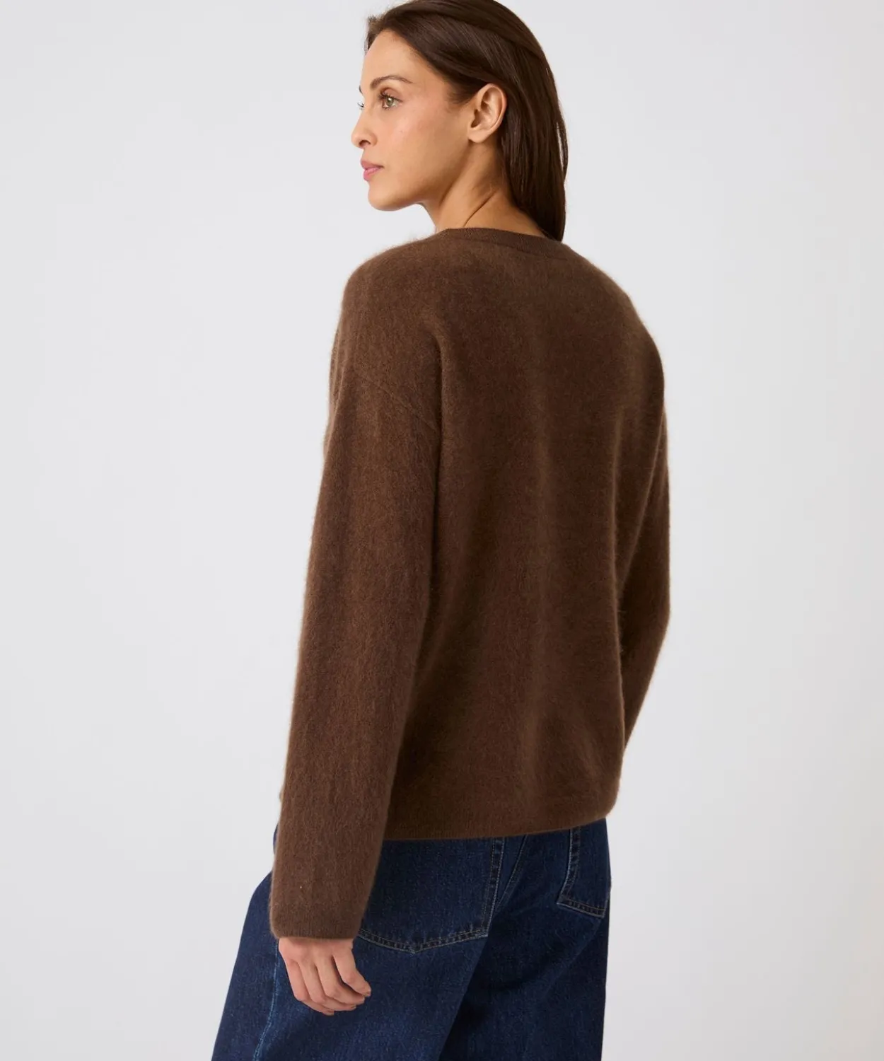 Pull pure laine brossée