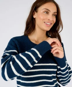 Pull rayures et maille ajourée Thermolactyl