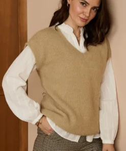 Pull sans manches maille perlée Thermolactyl