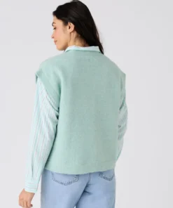 Pull sans manches toucher doux