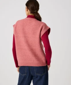 Pull sans manches toucher doux