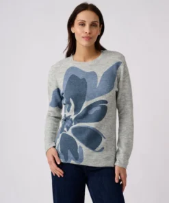 Pull toucher doux imprimé
