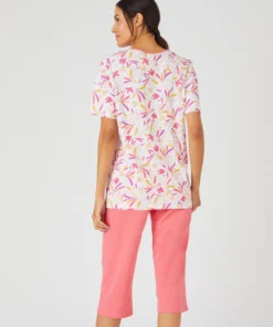Pyjacourt maille jersey graphique pur coton peigné