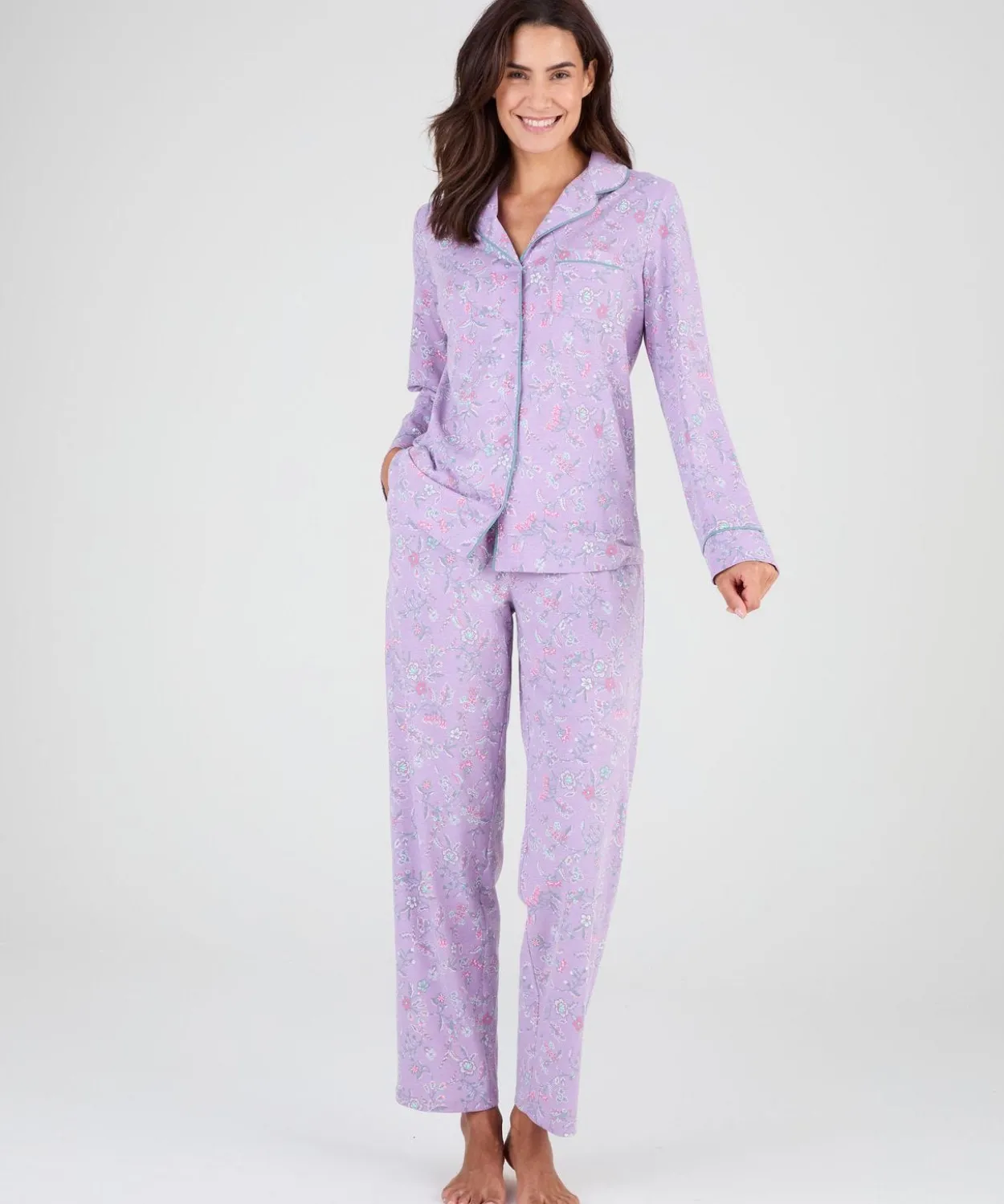 Pyjama boutonné maille jersey