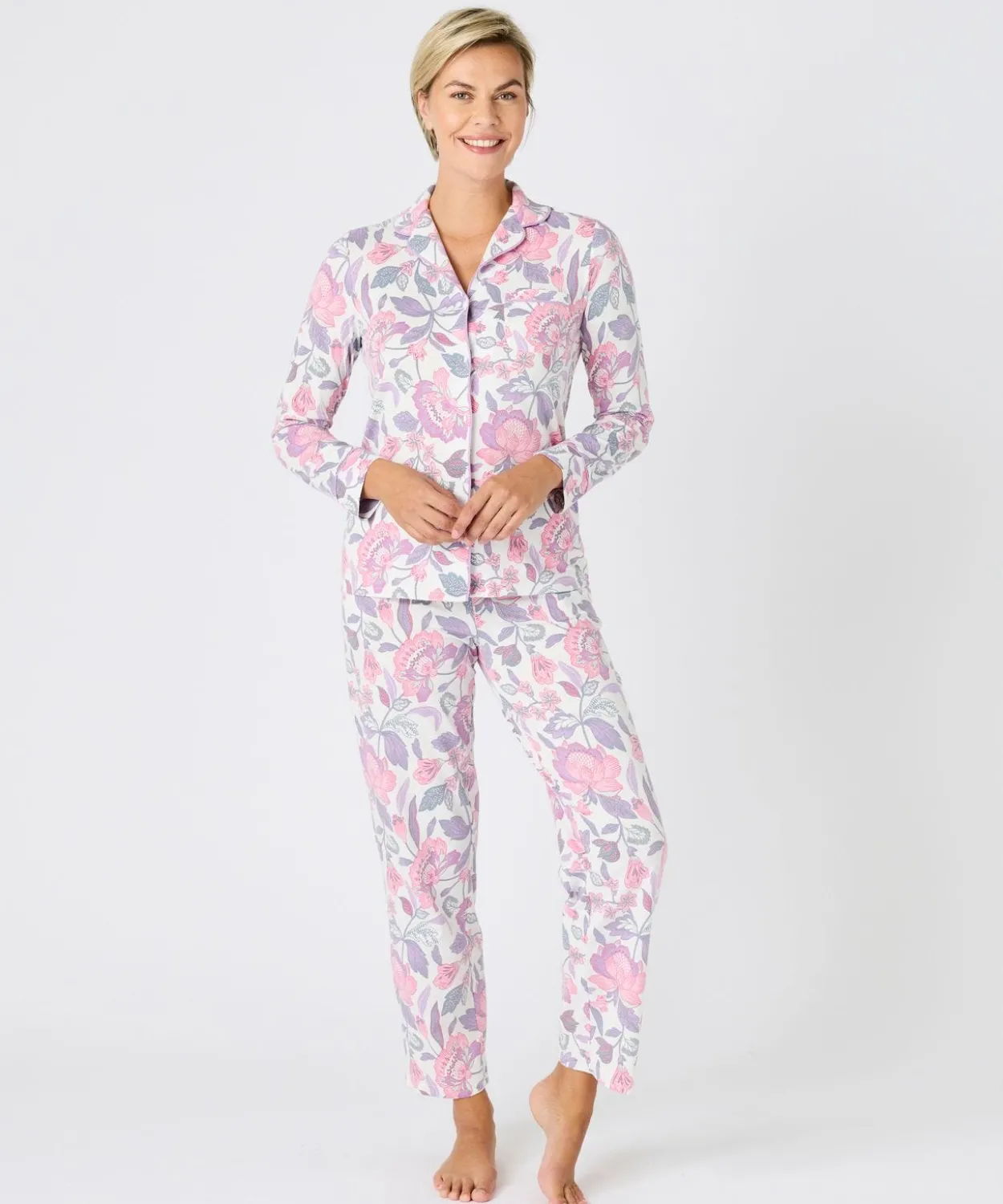 Pyjama boutonné maille jersey