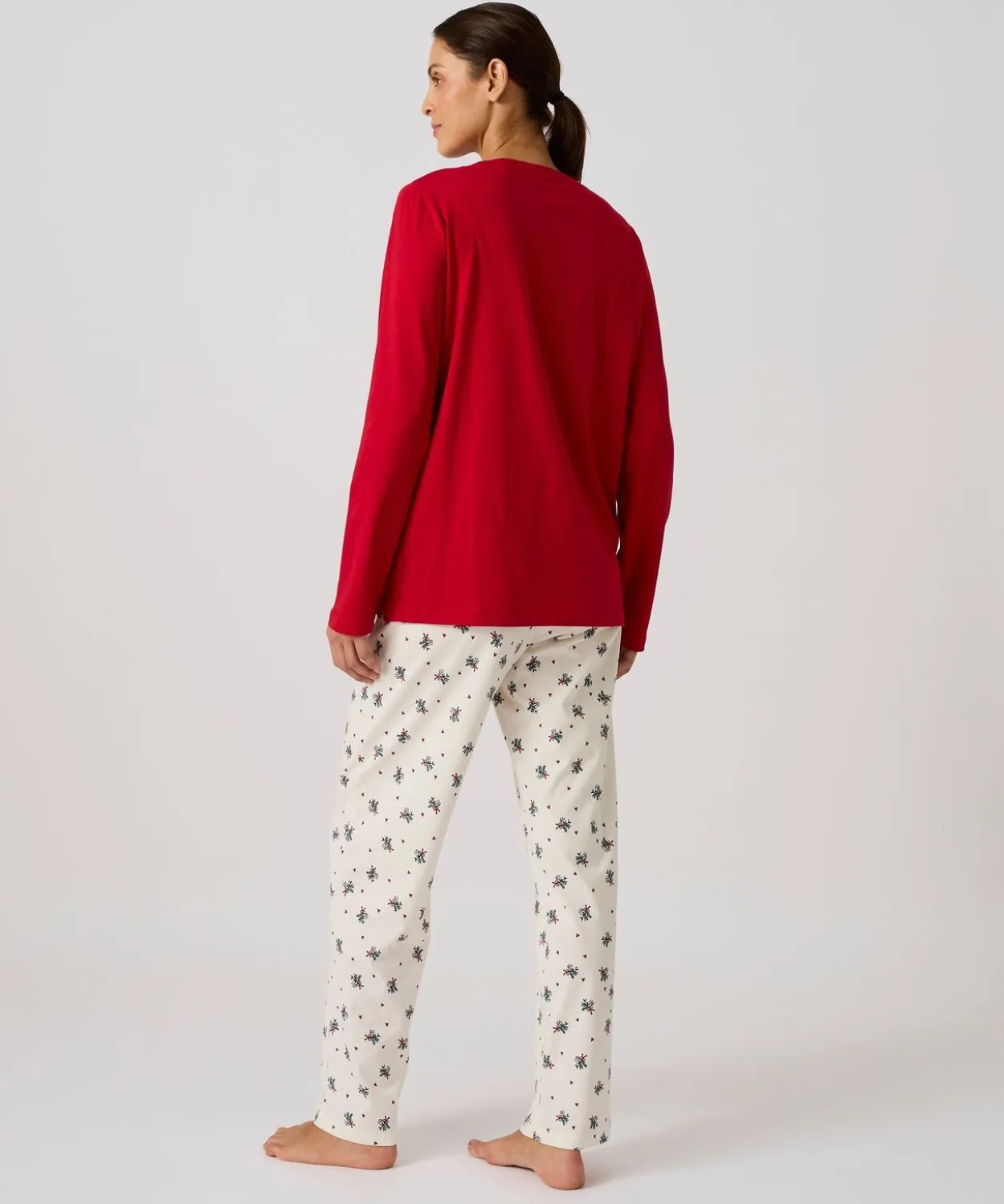 Pyjama de Noël en maille jersey pur coton peigné