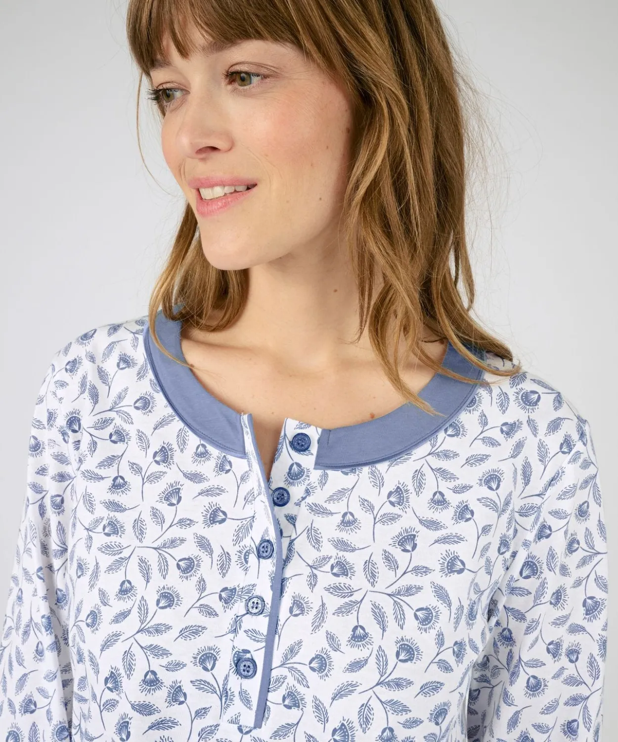 Pyjama en pur coton peigné