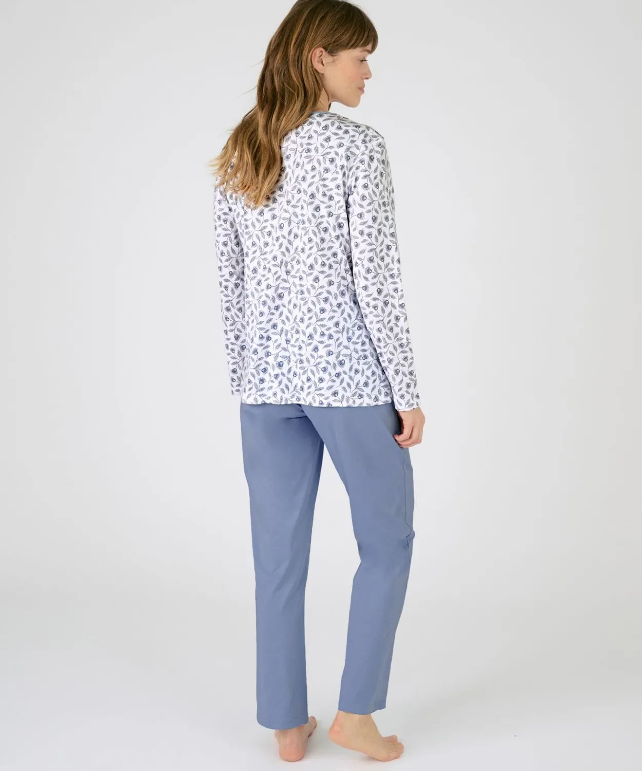 Pyjama en pur coton peigné