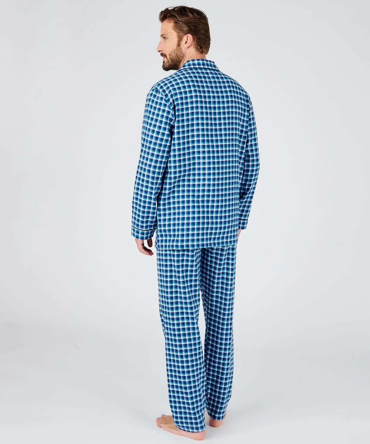 Pyjama flanelle grattée pur coton