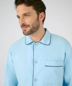 Pyjama flanelle grattée pur coton