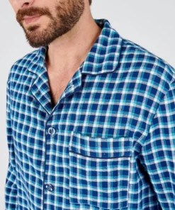 Pyjama flanelle grattée pur coton