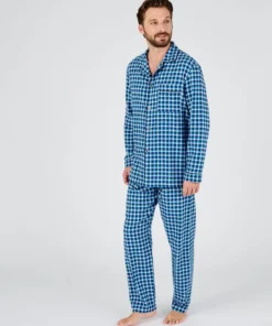 Pyjama flanelle grattée pur coton