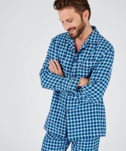 Pyjama flanelle grattée pur coton