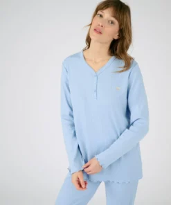 Pyjama maille côtelée