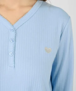 Pyjama maille côtelée
