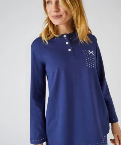 Pyjama maille jersey coton peigné
