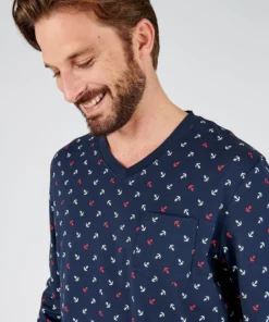 Pyjama maille jersey pur coton peigné