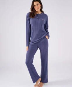Pyjama Thermolactyl en maille côtelée