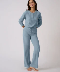 Pyjama Thermolactyl en maille côtelée