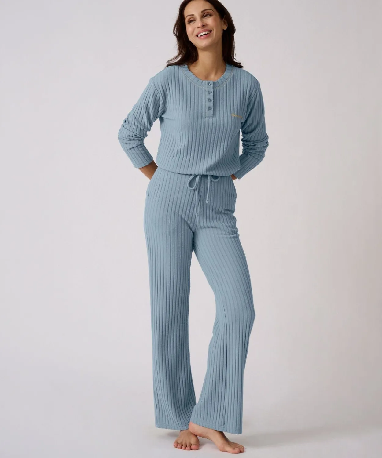 Pyjama Thermolactyl en maille côtelée
