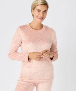 Pyjama Thermolactyl en velours embossé