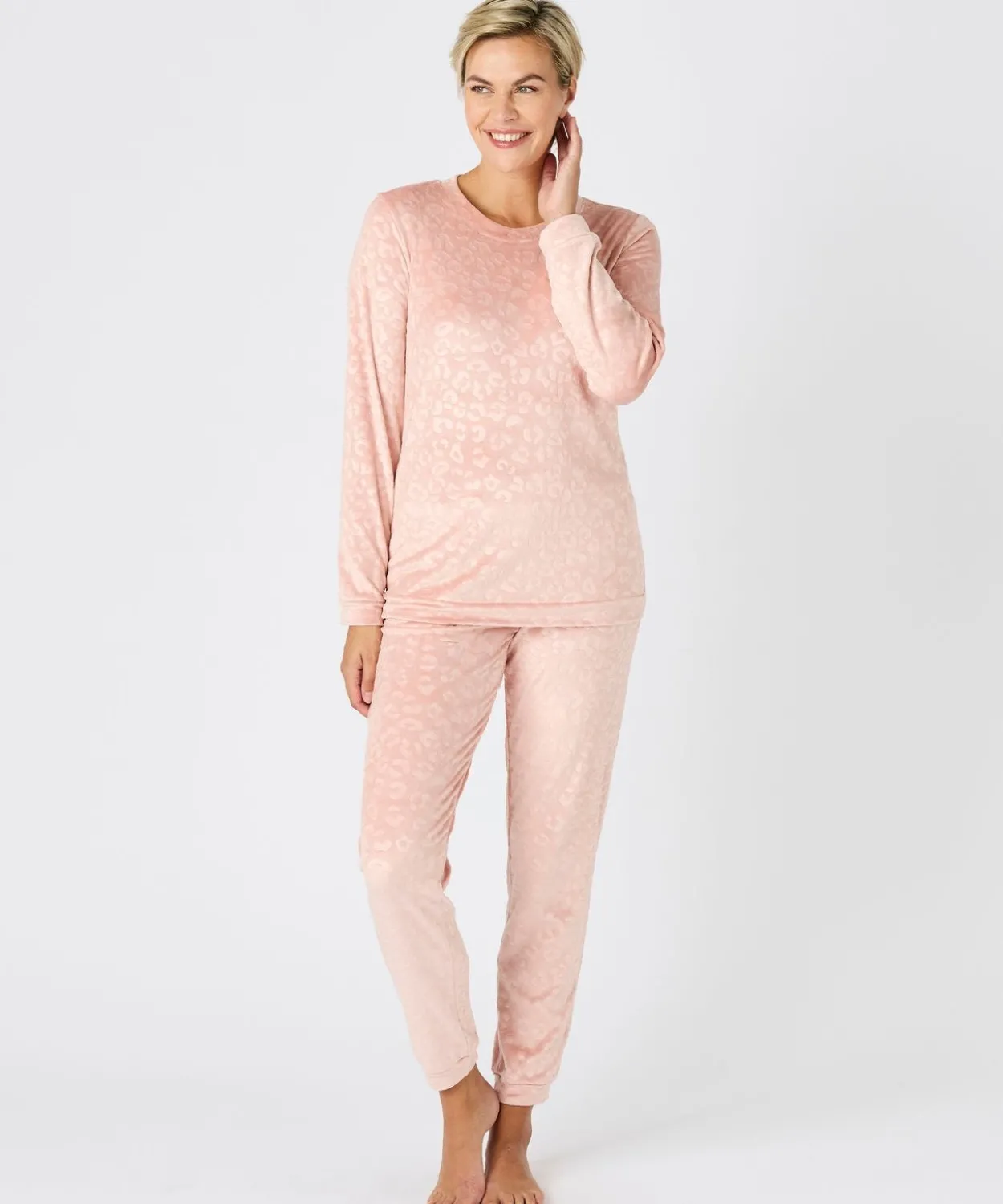 Pyjama Thermolactyl en velours embossé