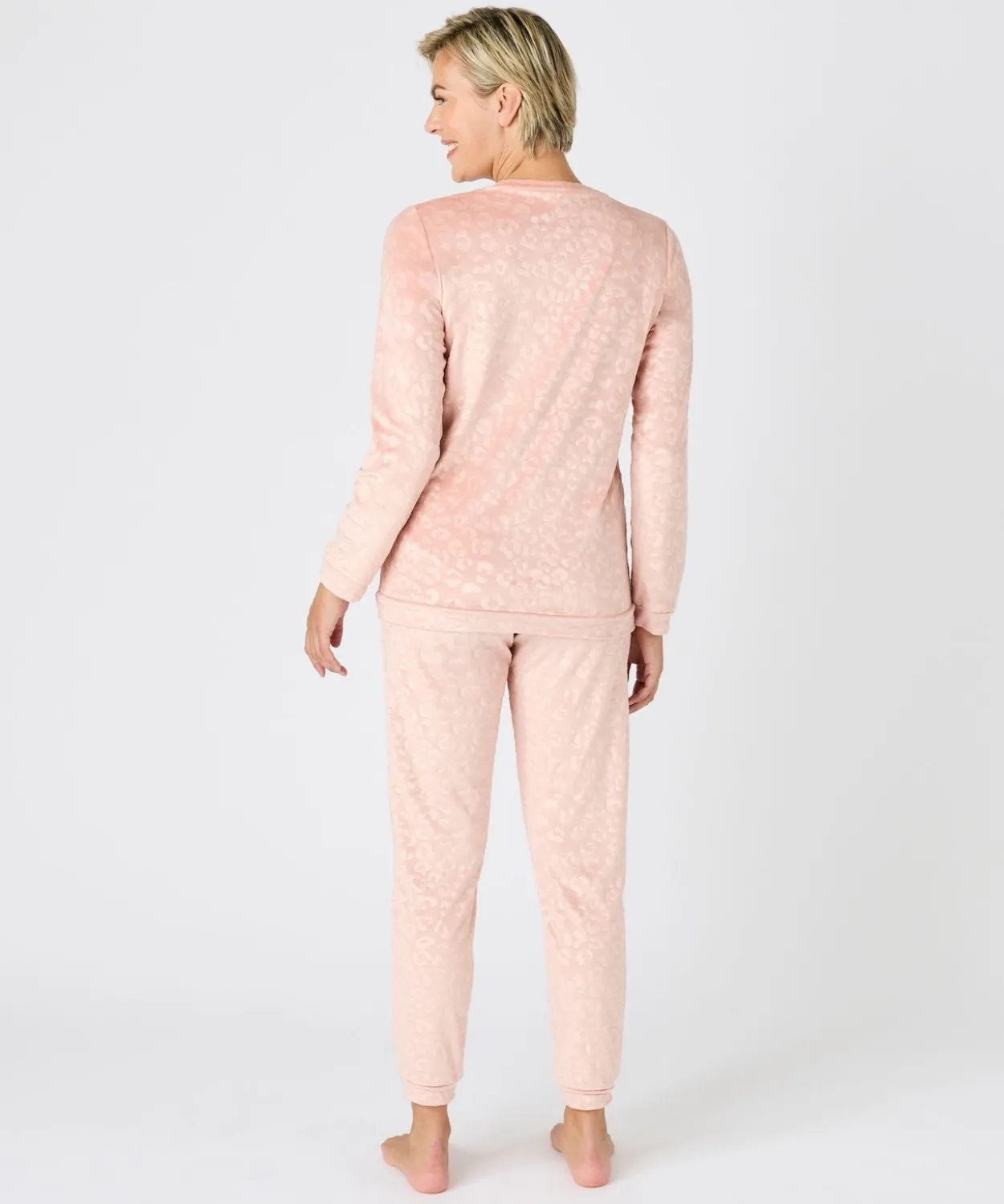 Pyjama Thermolactyl en velours embossé