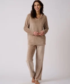 Pyjama Thermolactyl maille reliéfée