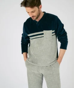 Pyjama velours coton mélangé