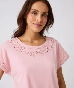 Pyjashort broderie anglaise