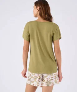 Pyjashort col dentelle