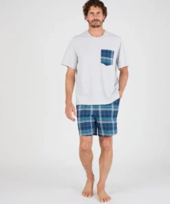 Pyjashort maille jersey pur coton peigné