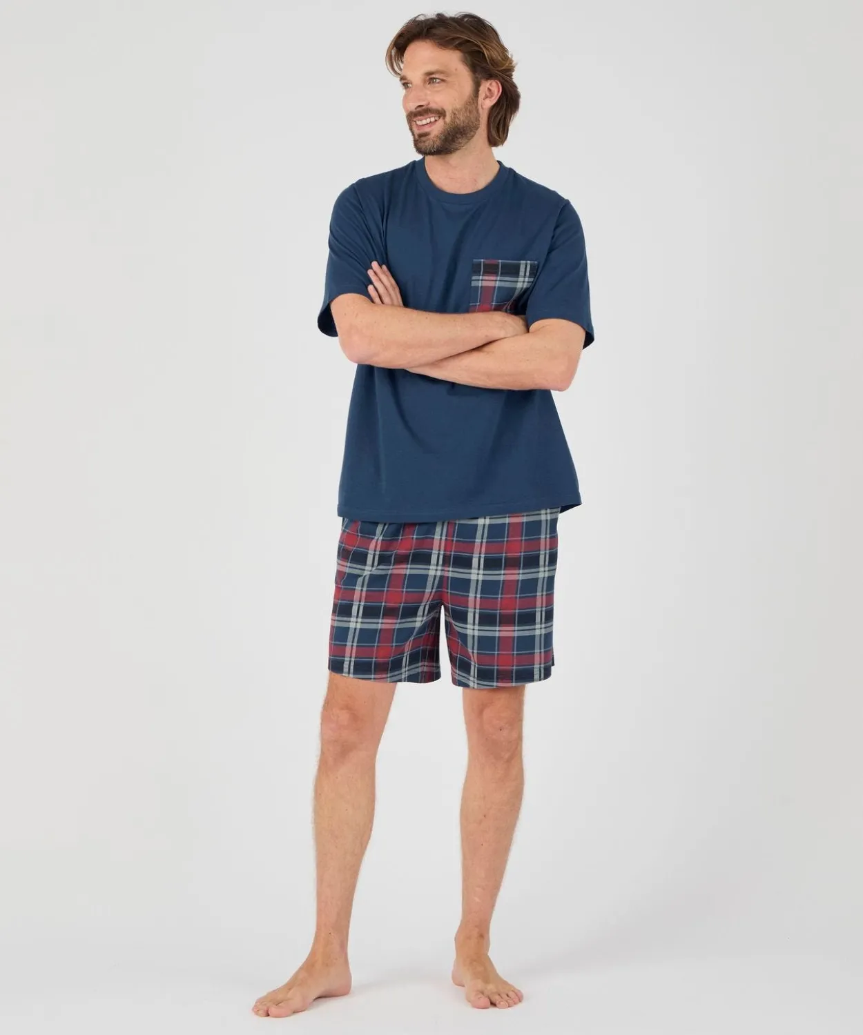 Pyjashort maille jersey pur coton peigné