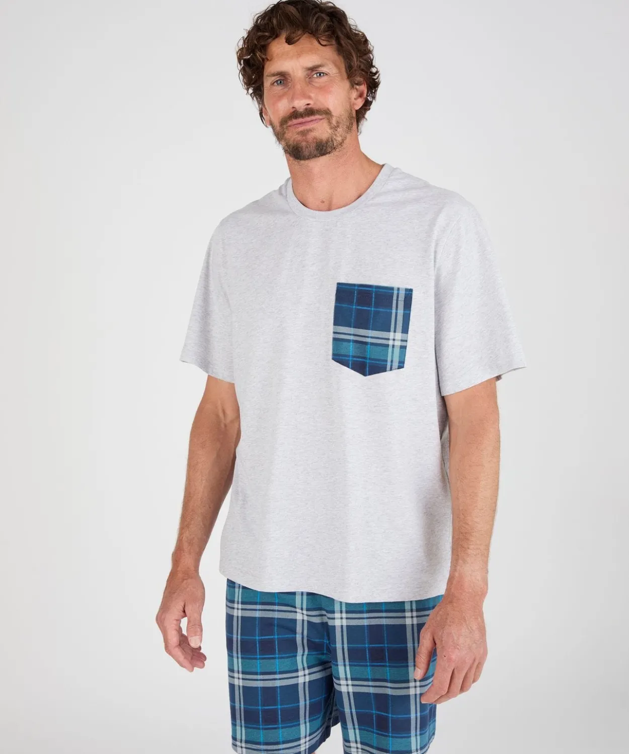 Pyjashort maille jersey pur coton peigné