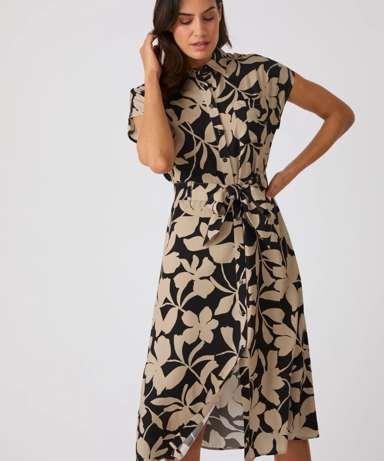 Robe-chemise pure viscose