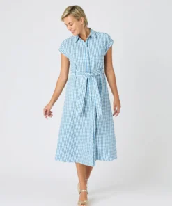 Robe-chemise tissu gaufré