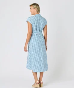 Robe-chemise tissu gaufré