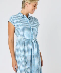 Robe-chemise tissu gaufré