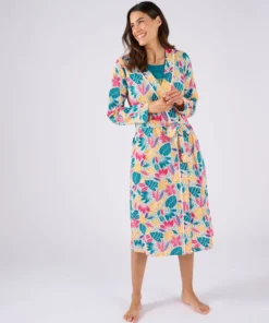 Robe de chambre en maille jersey pur coton