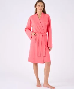 Robe de chambre en maille nid d'abeille