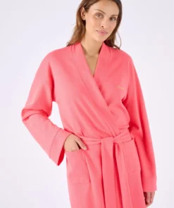 Robe de chambre en maille nid d'abeille