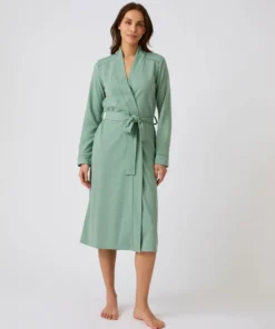 Robe de chambre maille fantaisie gaufrée