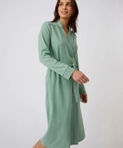 Robe de chambre maille fantaisie gaufrée