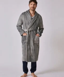 Robe de chambre Thermolactyl en maille jacquard